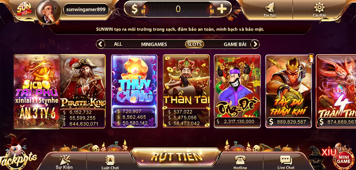 Giá trị nổ hũ cực lớn game đổi thưởng sun win